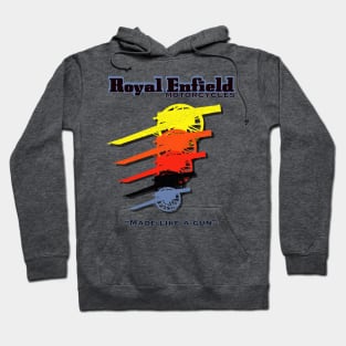 Retro Royal Enfield Motorcycles Made Like a Gun MotorManiac Hoodie